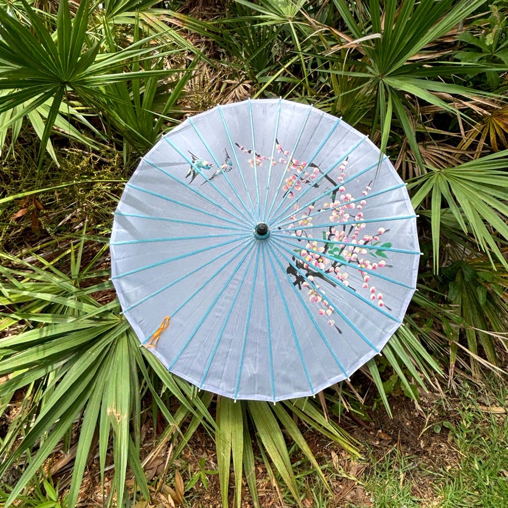 Vintage Hand Painted Parasol